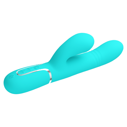 Pretty Love - Maviana - Rabbit Vibrator - Turquoise-Erotiekvoordeel.nl