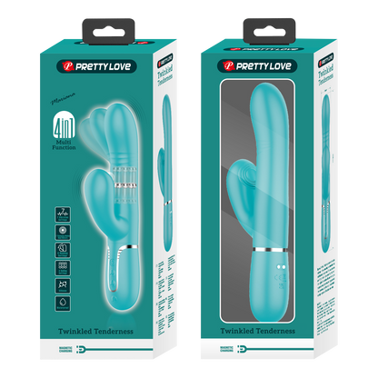 Pretty Love - Maviana - Rabbit Vibrator - Turquoise-Erotiekvoordeel.nl
