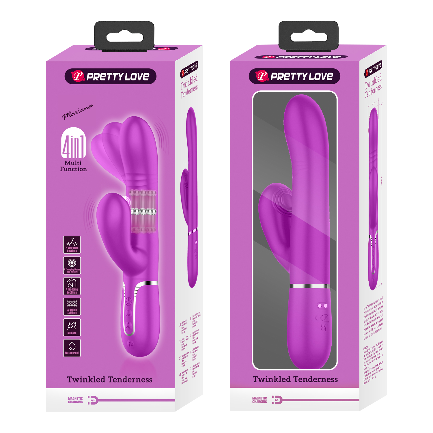 Pretty Love - Maviana - Rabbit Vibrator - Dieproze-Erotiekvoordeel.nl