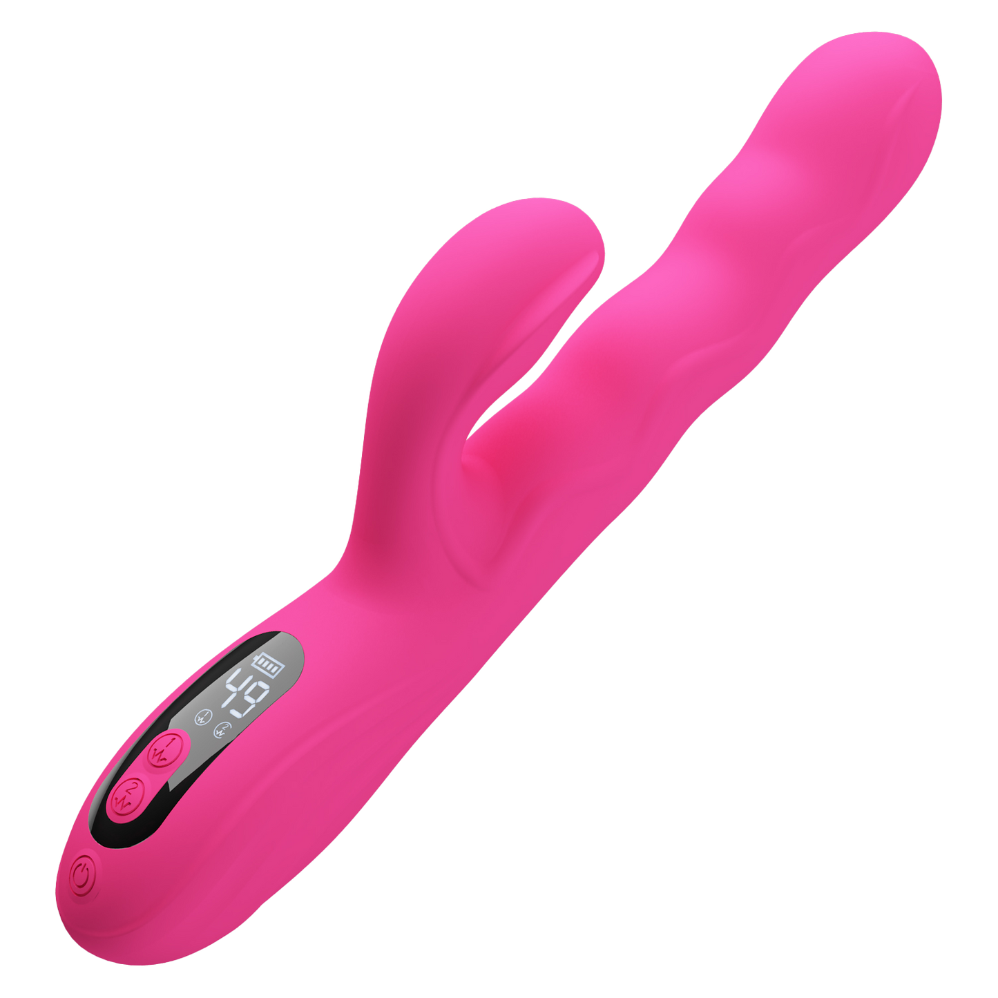 Pretty Love - Winters - Rabbit Vibrator met Golf Beweging en LED Display - Roze-Erotiekvoordeel.nl