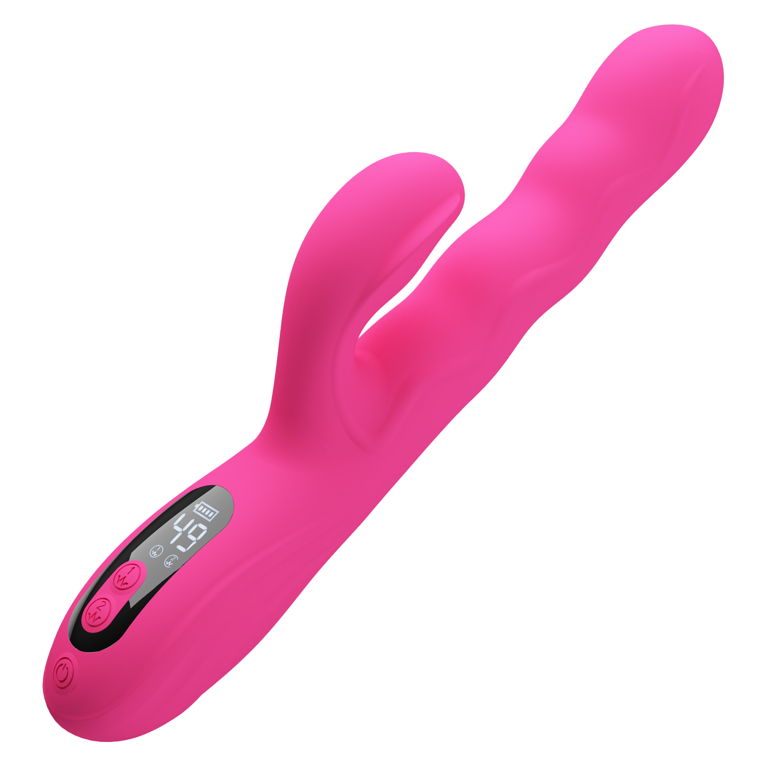 Pretty Love - Winters - Rabbit Vibrator met Golf Beweging en LED Display - Roze-Erotiekvoordeel.nl