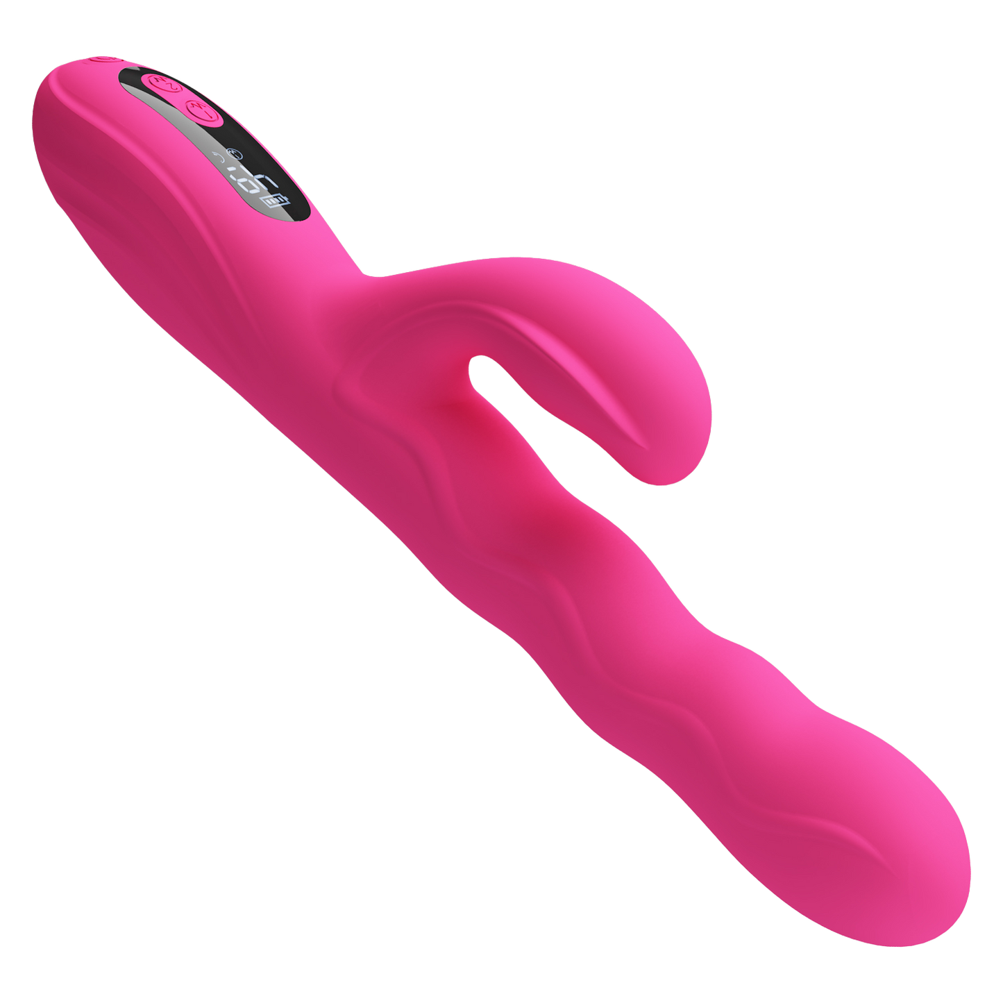 Pretty Love - Winters - Rabbit Vibrator met Golf Beweging en LED Display - Roze-Erotiekvoordeel.nl