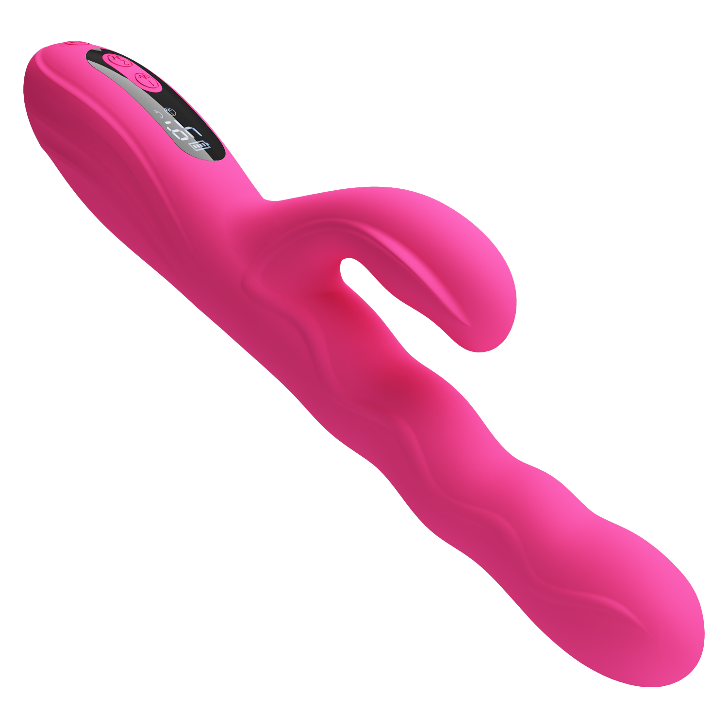 Pretty Love - Winters - Rabbit Vibrator met Golf Beweging en LED Display - Roze-Erotiekvoordeel.nl