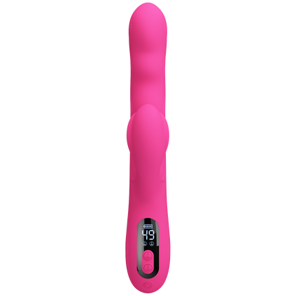 Pretty Love - Winters - Rabbit Vibrator met Golf Beweging en LED Display - Roze-Erotiekvoordeel.nl