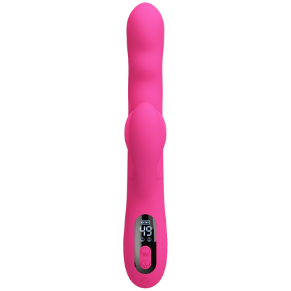 Pretty Love - Winters - Rabbit Vibrator met Golf Beweging en LED Display - Roze-Erotiekvoordeel.nl