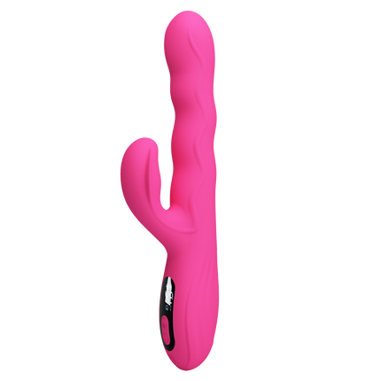 Pretty Love - Winters - Rabbit Vibrator met Golf Beweging en LED Display - Roze-Erotiekvoordeel.nl