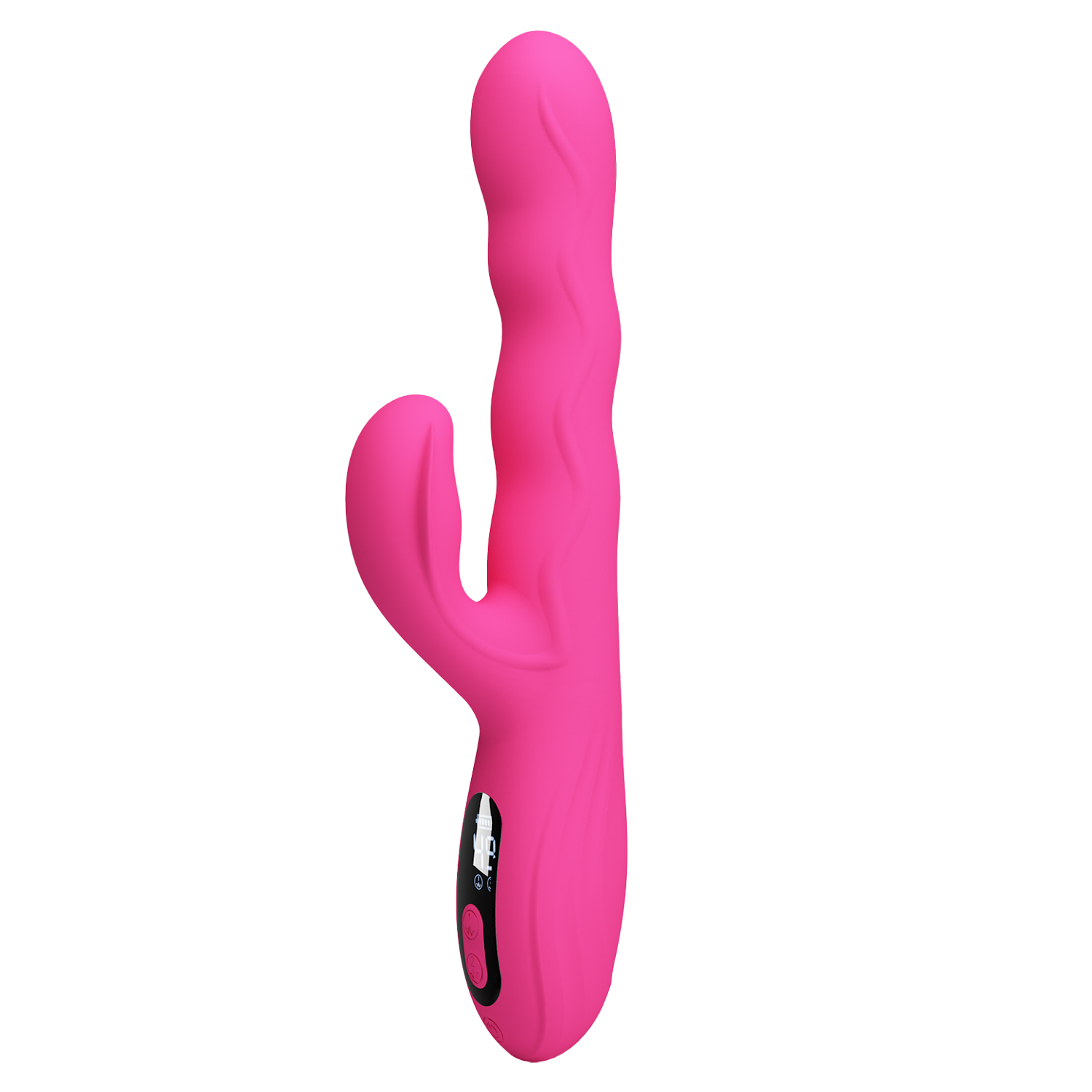 Pretty Love - Winters - Rabbit Vibrator met Golf Beweging en LED Display - Roze-Erotiekvoordeel.nl