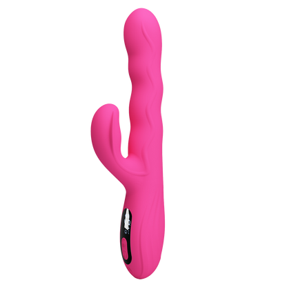 Pretty Love - Winters - Rabbit Vibrator met Golf Beweging en LED Display - Roze-Erotiekvoordeel.nl