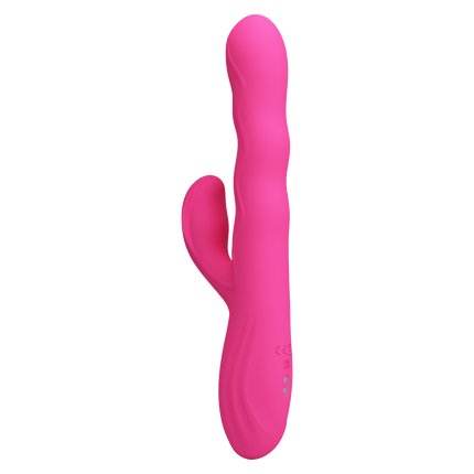 Pretty Love - Winters - Rabbit Vibrator met Golf Beweging en LED Display - Roze-Erotiekvoordeel.nl
