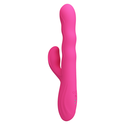 Pretty Love - Winters - Rabbit Vibrator met Golf Beweging en LED Display - Roze-Erotiekvoordeel.nl