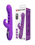 Pretty Love - Sabien - Rabbit Vibrator met LED Display - Paars-Erotiekvoordeel.nl