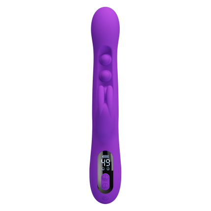 Pretty Love - Sabien - Rabbit Vibrator met LED Display - Paars-Erotiekvoordeel.nl