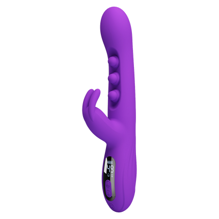 Pretty Love - Sabien - Rabbit Vibrator met LED Display - Paars-Erotiekvoordeel.nl