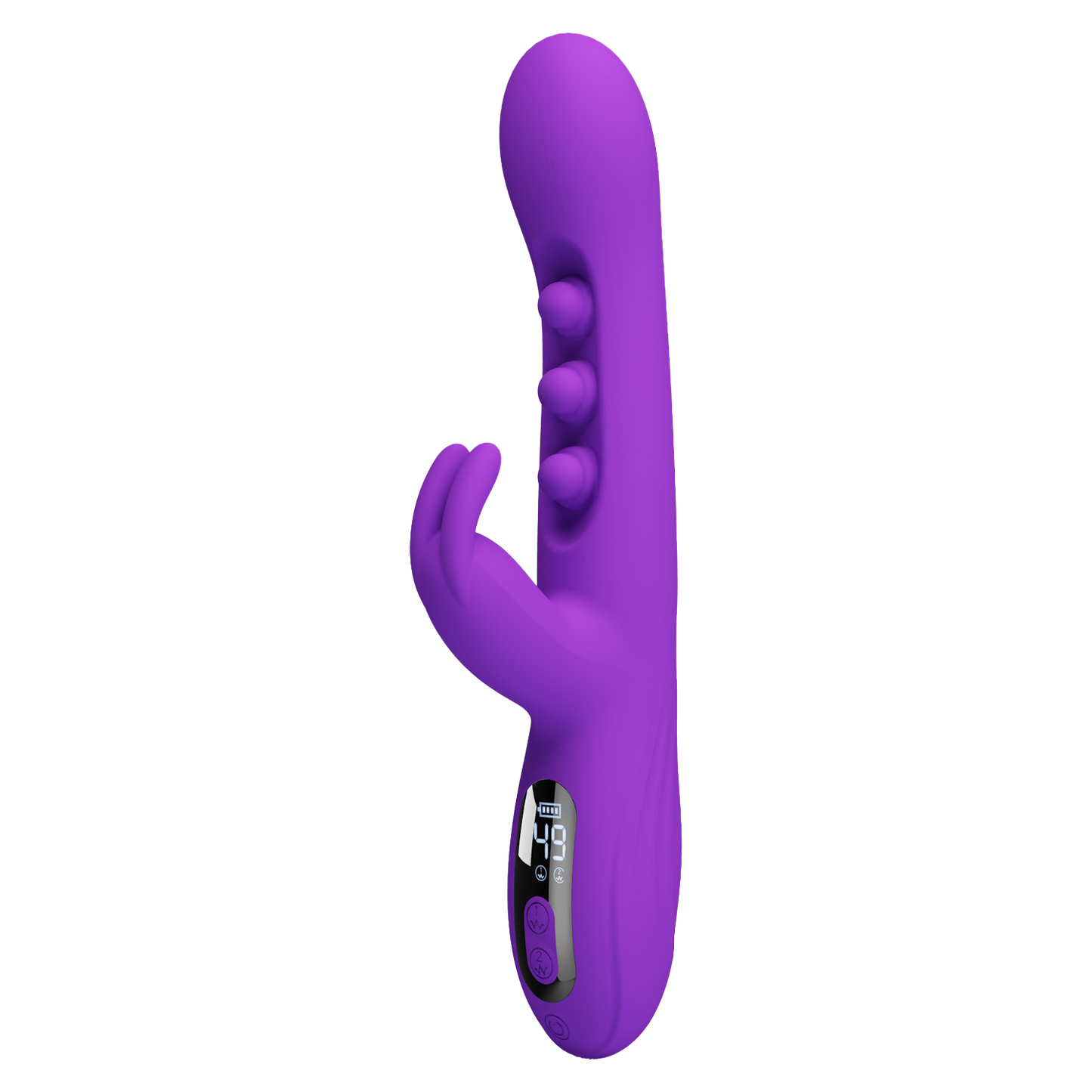 Pretty Love - Sabien - Rabbit Vibrator met LED Display - Paars-Erotiekvoordeel.nl