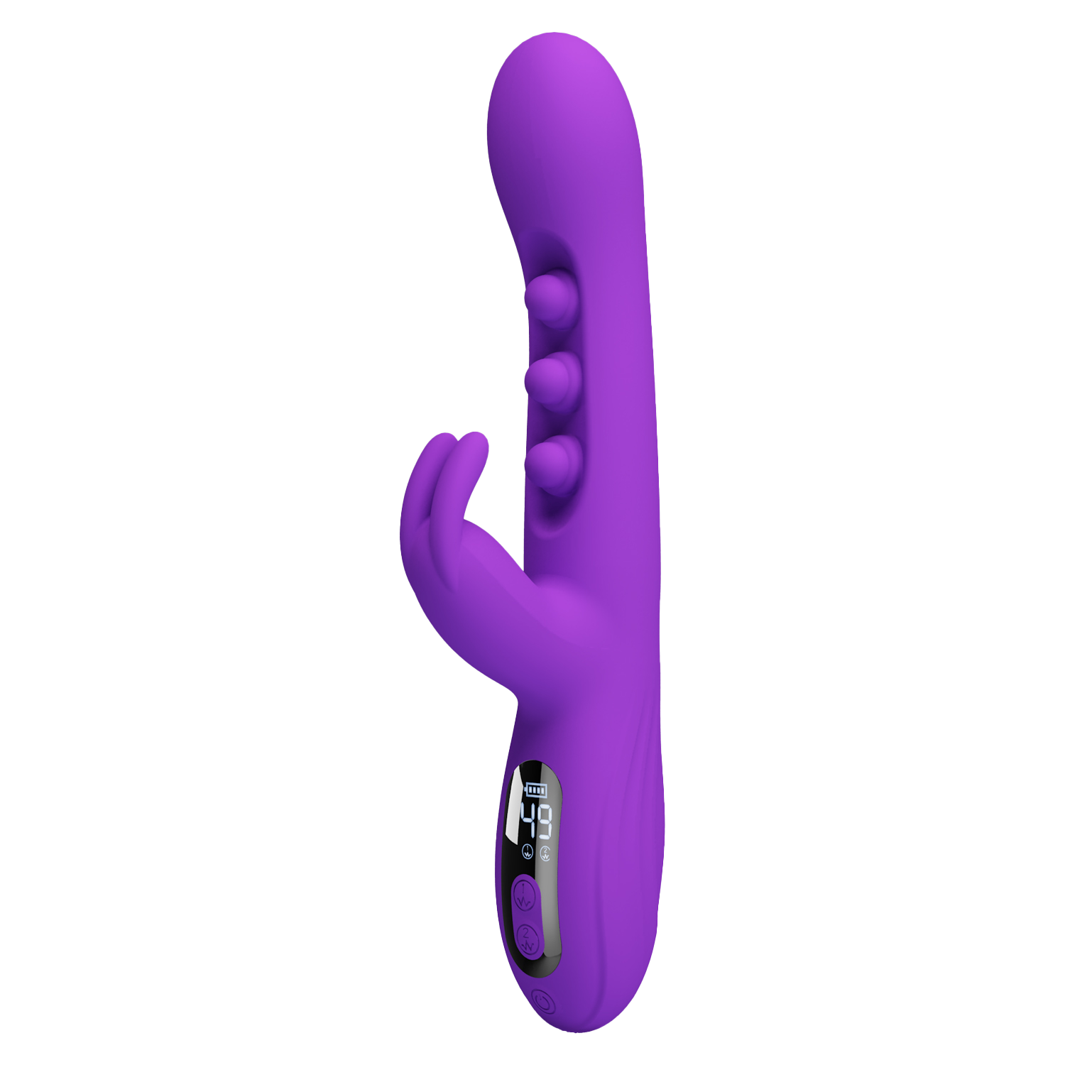 Pretty Love - Sabien - Rabbit Vibrator met LED Display - Paars-Erotiekvoordeel.nl