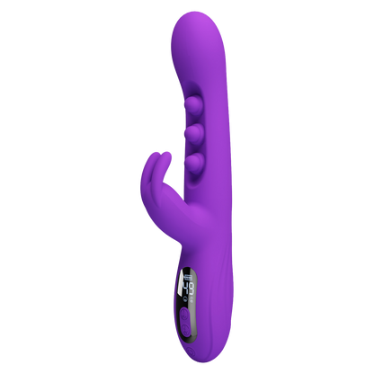 Pretty Love - Sabien - Rabbit Vibrator met LED Display - Paars-Erotiekvoordeel.nl
