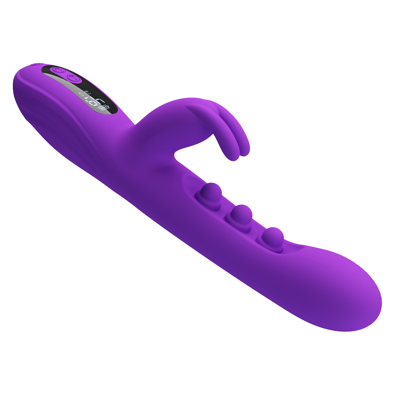 Pretty Love - Sabien - Rabbit Vibrator met LED Display - Paars-Erotiekvoordeel.nl
