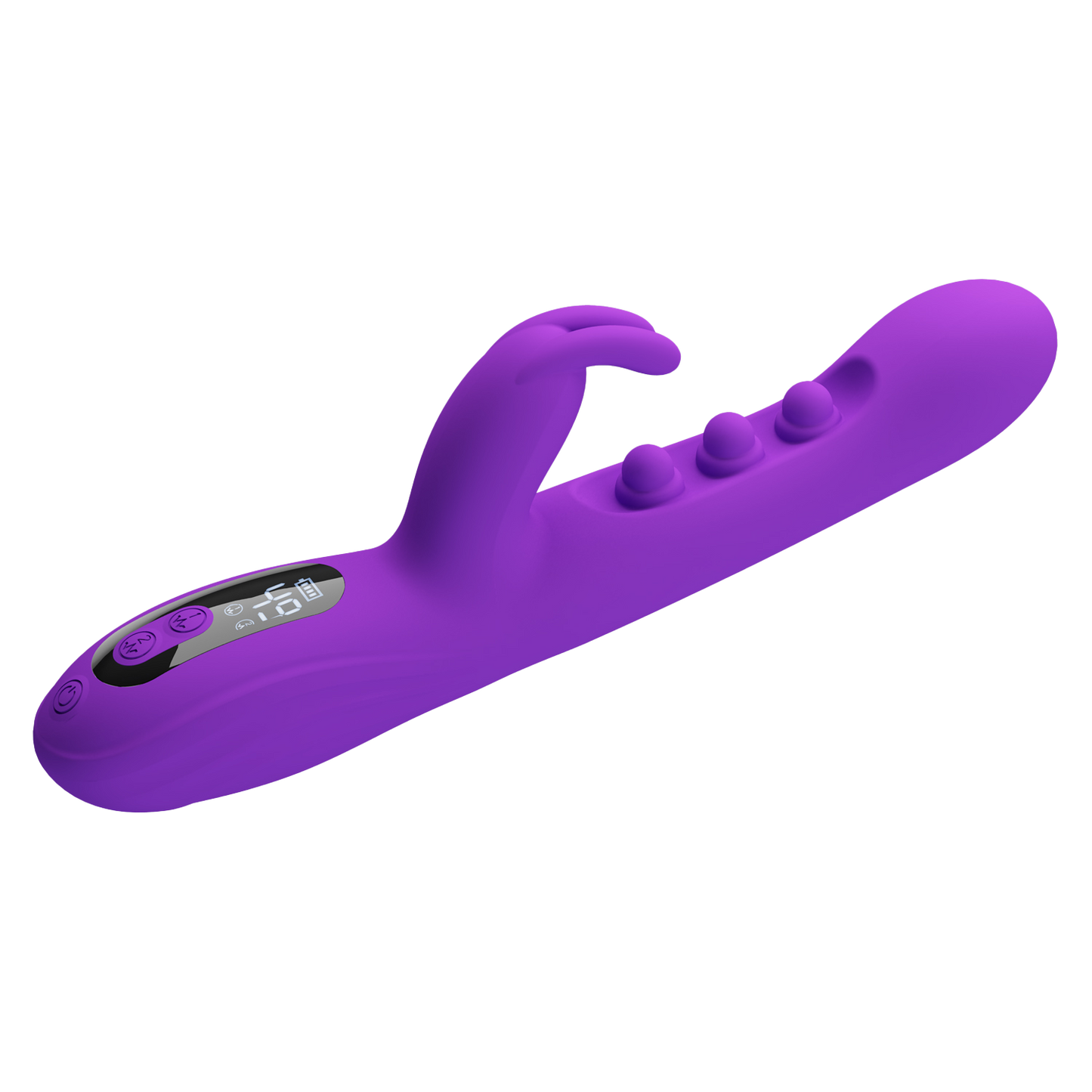 Pretty Love - Sabien - Rabbit Vibrator met LED Display - Paars-Erotiekvoordeel.nl