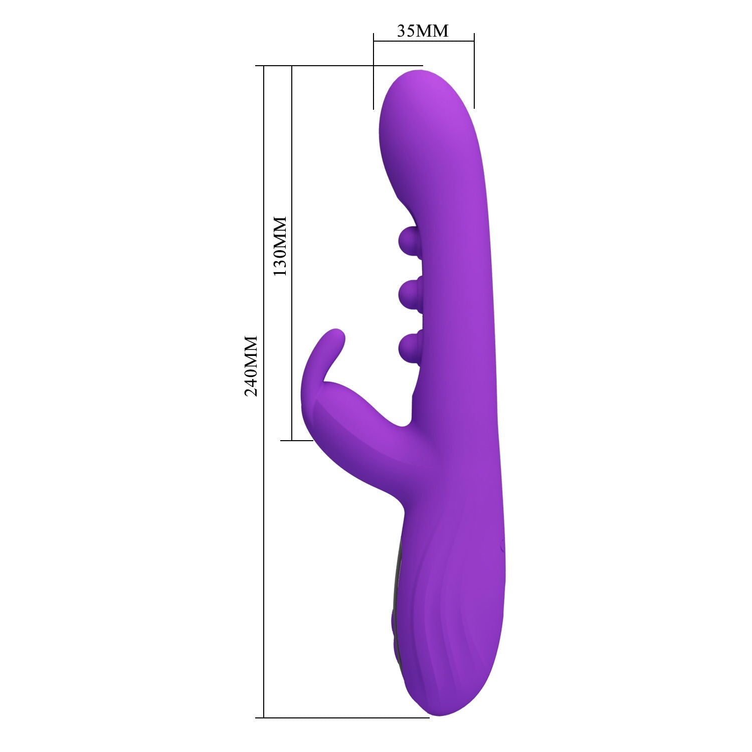 Pretty Love - Sabien - Rabbit Vibrator met LED Display - Paars-Erotiekvoordeel.nl