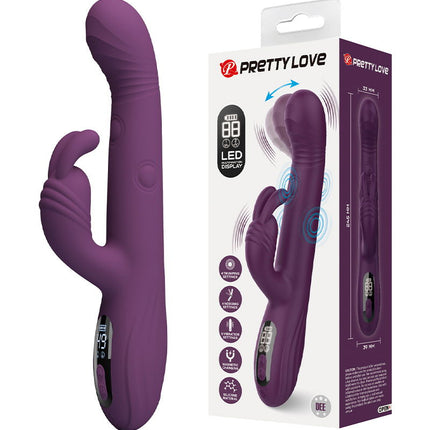 Pretty Love - Dee - Rabbit Vibrator met LED Display - Paars-Erotiekvoordeel.nl
