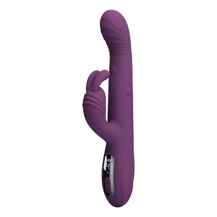 Pretty Love - Dee - Rabbit Vibrator met LED Display - Paars-Erotiekvoordeel.nl