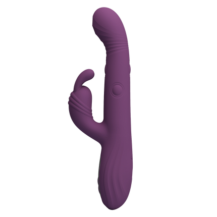 Pretty Love - Dee - Rabbit Vibrator met LED Display - Paars-Erotiekvoordeel.nl