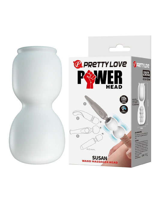 POWER - Susan - Wand Vibrator Opzetstuk - Wit-Erotiekvoordeel.nl