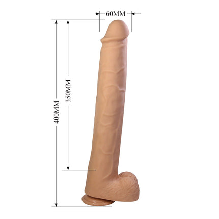 Pretty Love - Pat - Super Grote Dildo - 40 cm - Lichte Huidskleur-Erotiekvoordeel.nl