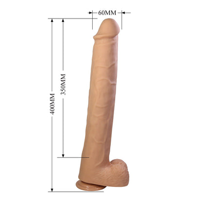 Pretty Love - Pat - Super Grote Dildo - 40 cm - Lichte Huidskleur-Erotiekvoordeel.nl