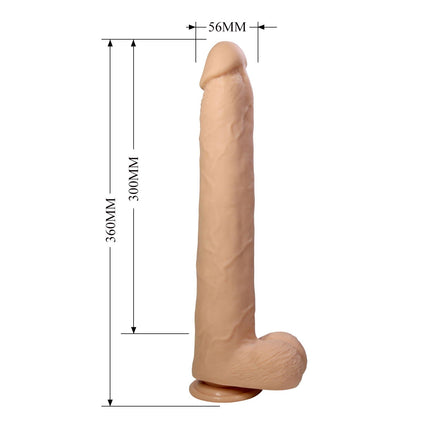 Pretty Love - Dany - Super Grote Dildo - 36 cm - Lichte Huidskleur-Erotiekvoordeel.nl