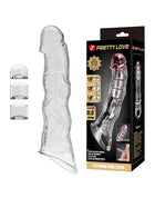 Pretty Love - Verlengende Penis Sleeve - 28 cm - Transparant-Erotiekvoordeel.nl