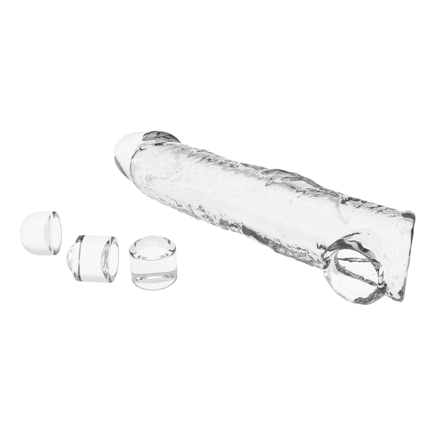 Pretty Love - Verlengende Penis Sleeve - 26 cm - Transparant-Erotiekvoordeel.nl