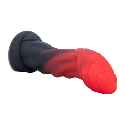 Power Monsters - Infernal Goliath - Monster Dildo - 25 cm - Zwart/Rood-Erotiekvoordeel.nl