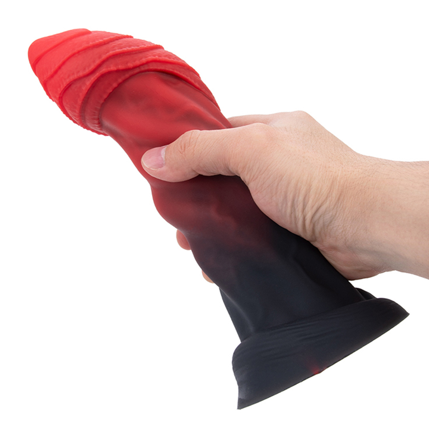 Power Monsters - Infernal Goliath - Monster Dildo - 25 cm - Zwart/Rood-Erotiekvoordeel.nl