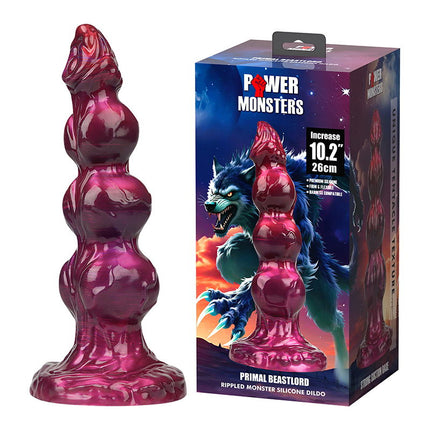 Power Monsters - Primal Beastlord - Monster Dildo - 26 cm - Rood/Roze-Erotiekvoordeel.nl