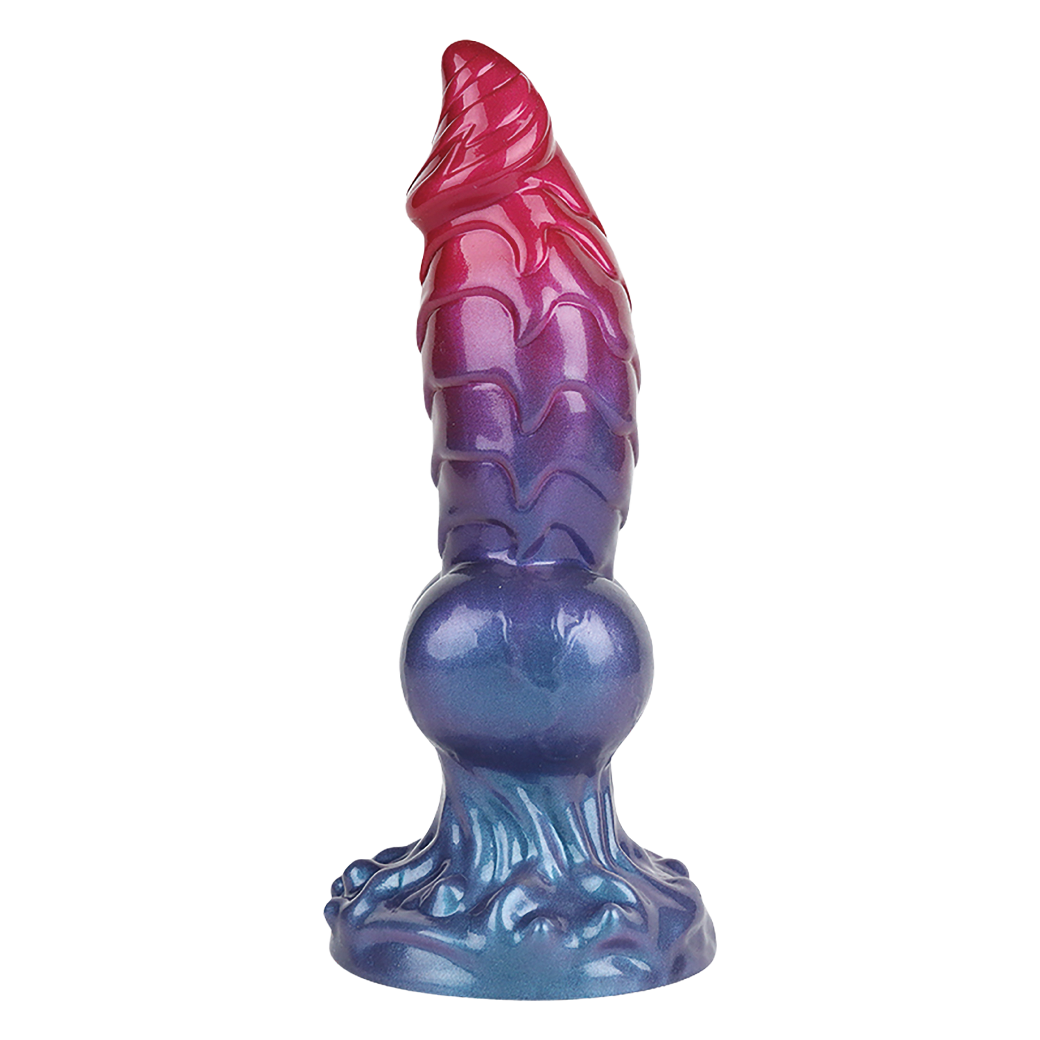 Power Monsters - Eldritch Sentinel - Monster Dildo - 24 cm - Rood/Blauw/Paars-Erotiekvoordeel.nl