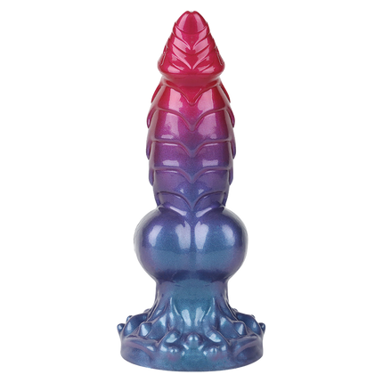 Power Monsters - Eldritch Sentinel - Monster Dildo - 24 cm - Rood/Blauw/Paars-Erotiekvoordeel.nl