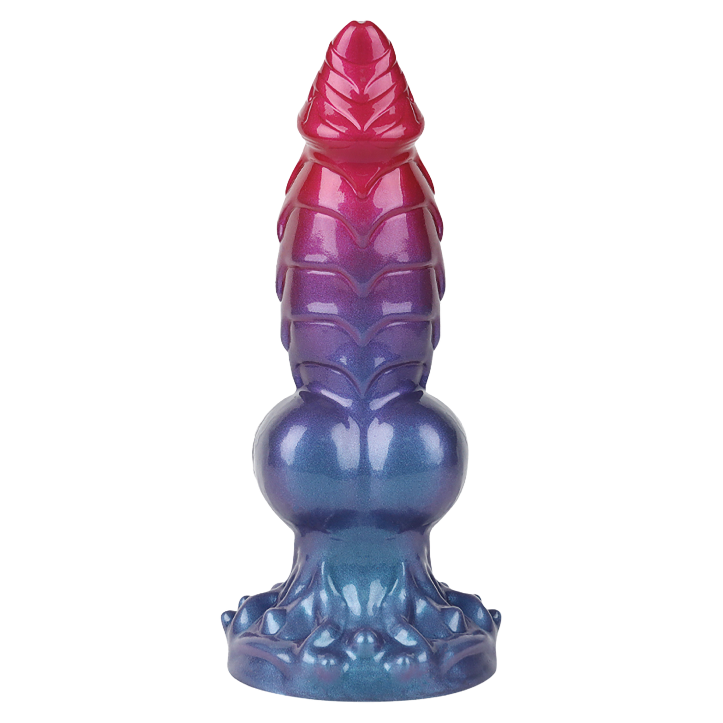 Power Monsters - Eldritch Sentinel - Monster Dildo - 24 cm - Rood/Blauw/Paars-Erotiekvoordeel.nl