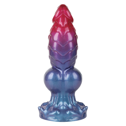Power Monsters - Eldritch Sentinel - Monster Dildo - 24 cm - Rood/Blauw/Paars-Erotiekvoordeel.nl