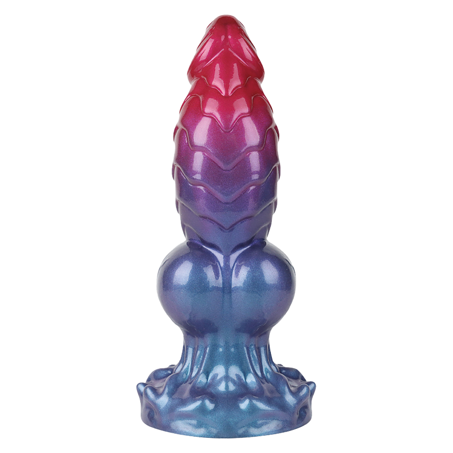 Power Monsters - Eldritch Sentinel - Monster Dildo - 24 cm - Rood/Blauw/Paars-Erotiekvoordeel.nl