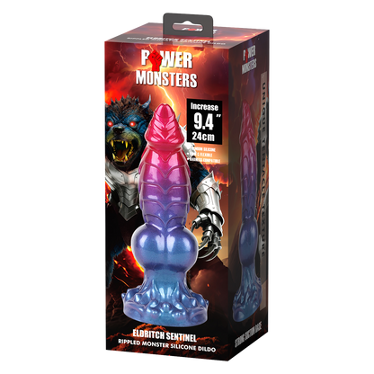 Power Monsters - Eldritch Sentinel - Monster Dildo - 24 cm - Rood/Blauw/Paars-Erotiekvoordeel.nl