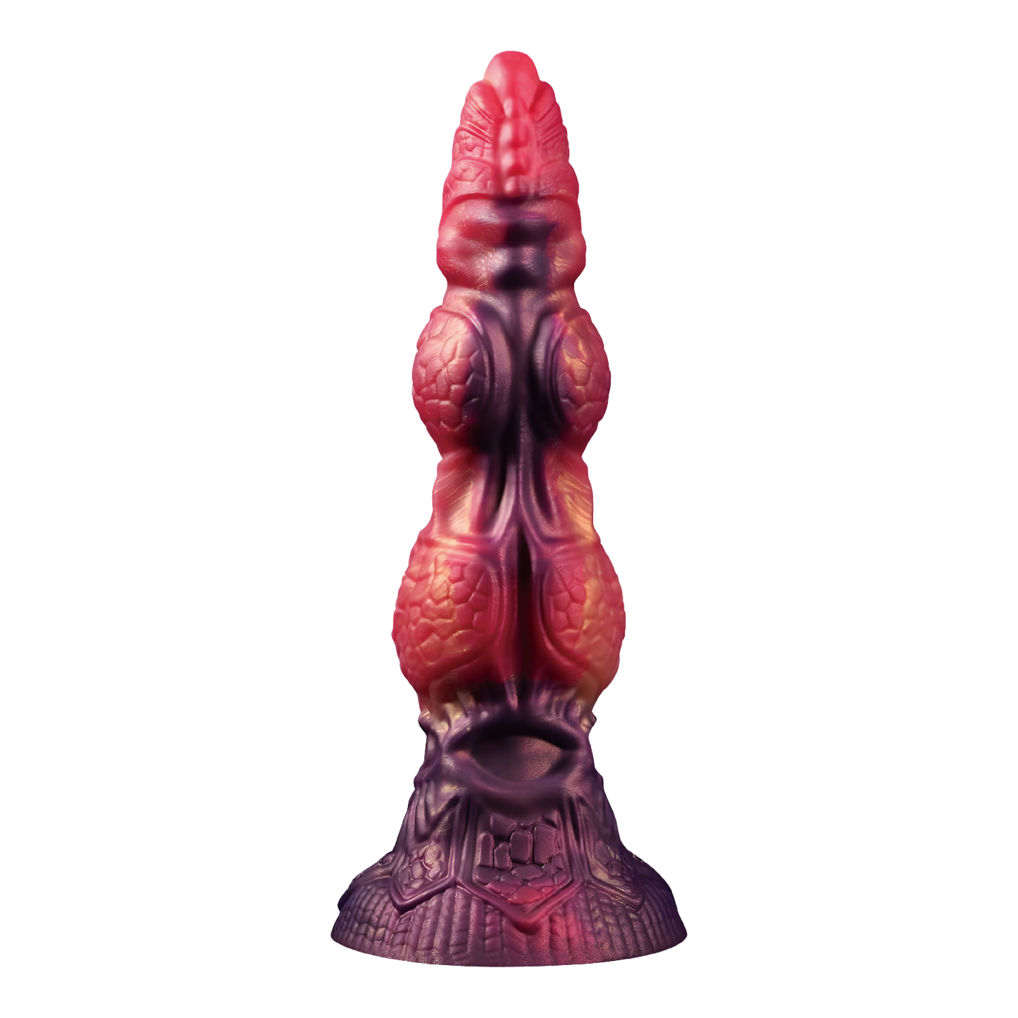 Power Monsters - Savage BeastLord - Monster Dildo - 24 cm - Oranje/Rood/Goud-Erotiekvoordeel.nl