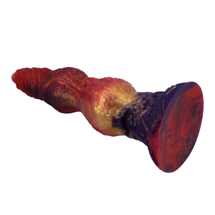 Power Monsters - Savage BeastLord - Monster Dildo - 24 cm - Oranje/Rood/Goud-Erotiekvoordeel.nl