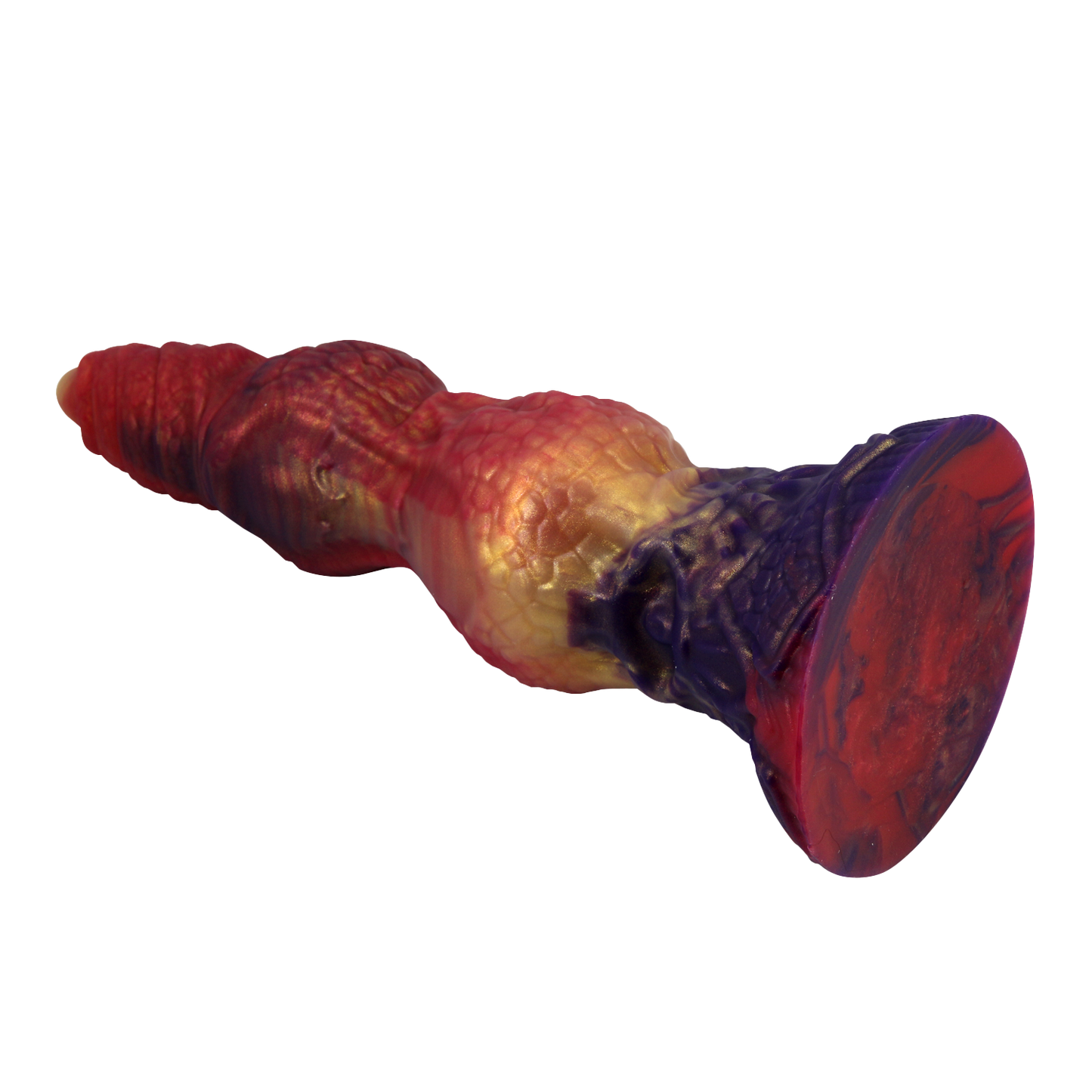 Power Monsters - Savage BeastLord - Monster Dildo - 24 cm - Oranje/Rood/Goud-Erotiekvoordeel.nl