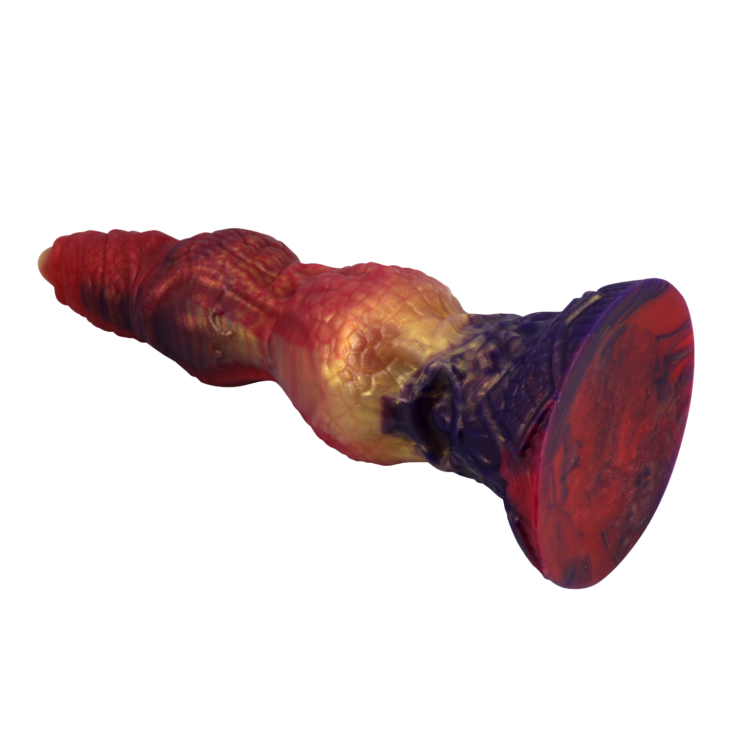 Power Monsters - Savage BeastLord - Monster Dildo - 24 cm - Oranje/Rood/Goud-Erotiekvoordeel.nl