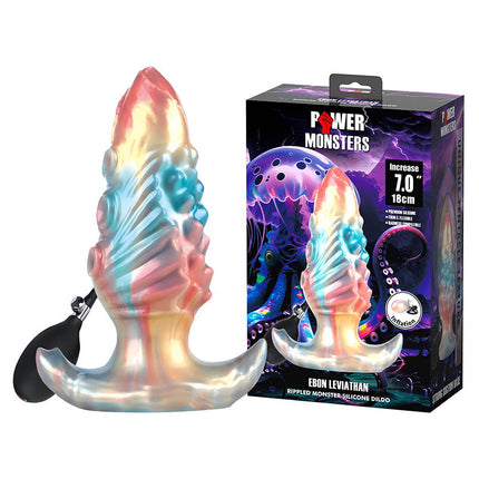 Power Monsters - Ebon Leviathan - Opblaasbare Buttplug - 18 cm - Multicolour-Erotiekvoordeel.nl
