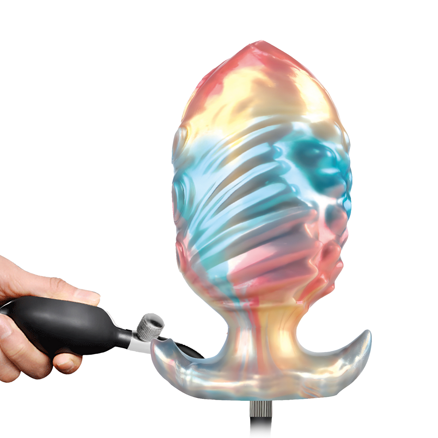 Power Monsters - Ebon Leviathan - Opblaasbare Buttplug - 18 cm - Multicolour-Erotiekvoordeel.nl