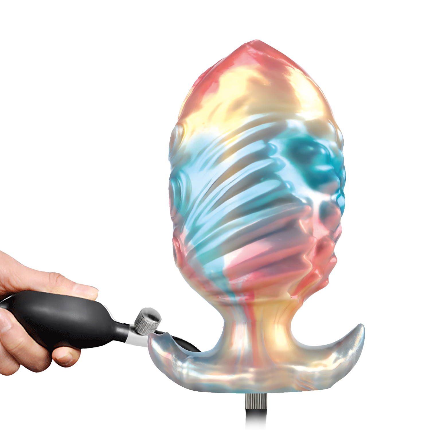 Power Monsters - Ebon Leviathan - Opblaasbare Buttplug - 18 cm - Multicolour-Erotiekvoordeel.nl