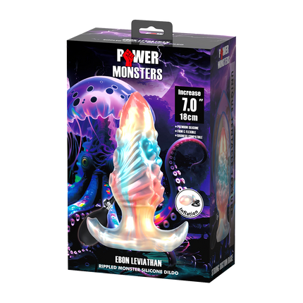 Power Monsters - Ebon Leviathan - Opblaasbare Buttplug - 18 cm - Multicolour-Erotiekvoordeel.nl
