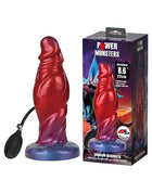 Power Monsters - Shadow Behemoth - Opblaasbare Monster Dildo - 22 cm - Rood/Blauw-Erotiekvoordeel.nl